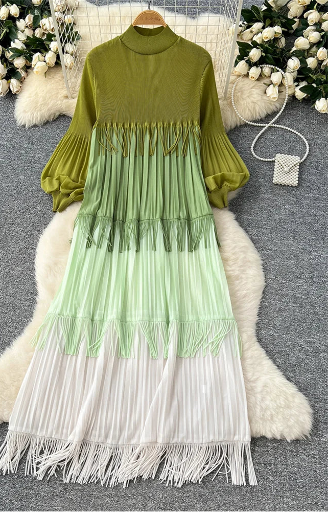 Multicolor Spring Tassel Dress by Crystal Crystina, alternate view 15