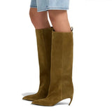 Luxury Pointed Knee-High Boots