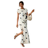 Chiffon Polka Dot Two Piece Set