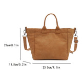 Slouchy Large Vinyl Tote Bag
