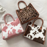 Printed Pattern Soft Plush Handbag
