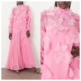Exquisite Hot Pink Chiffon Evening Dress