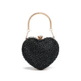Heart Shaped Studded  Inlay Handbag