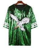 Eagle Adorn Sequined Top