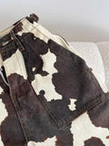 Y2K Baggy Cow Print Jean Pant