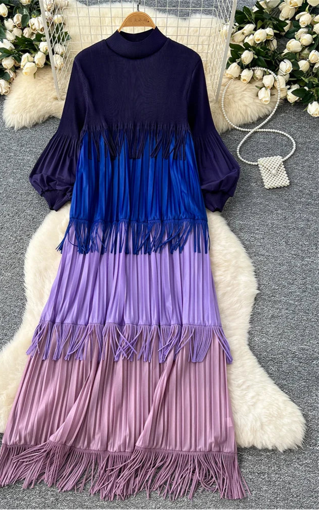Multicolor Spring Tassel Dress by Crystal Crystina, alternate view 11