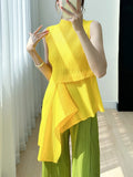 CurveKind™ Irregular Sleeveless Crewneck Top
