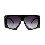 Oversized Punk Leopard Rectangle Sunglasses