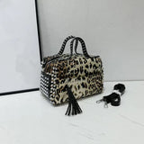 Retro Punk Style Rivet Diamond Tote Bag
