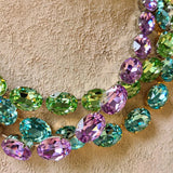 Modern Geometric Crystal Necklace