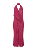 CureKind ™ Miyake Pleated V-neck Halter Dress