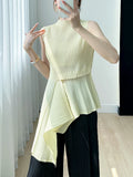 CurveKind™ Irregular Sleeveless Crewneck Top