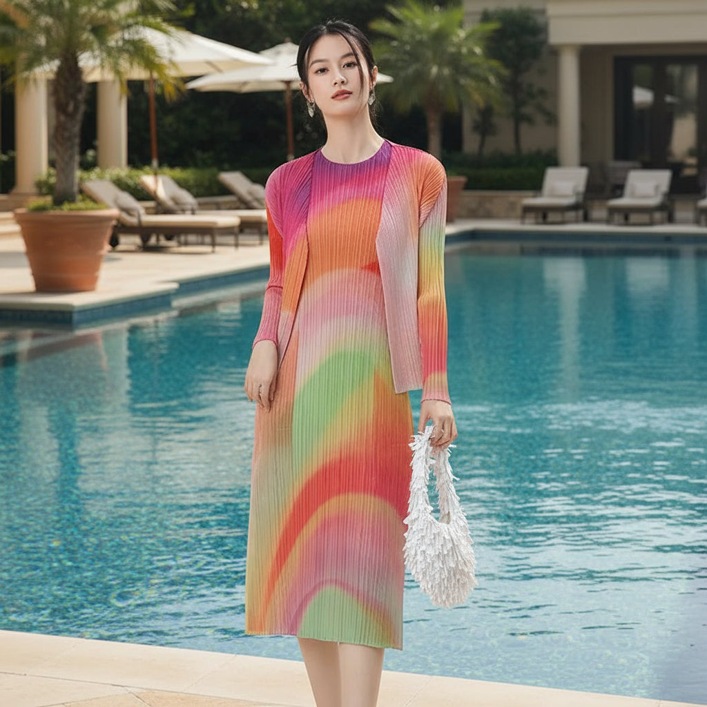 CurveKind™ Dopamine Print Maxi Dress
