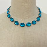 Color Stone Glass Necklaces - 1 Piece